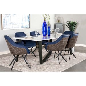 Vesper - Dining Rectangular Table - White Marble