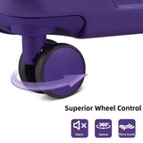 6-Piece Purple Luggage Set with Expandable Hardside Suitcases and TSA Lock