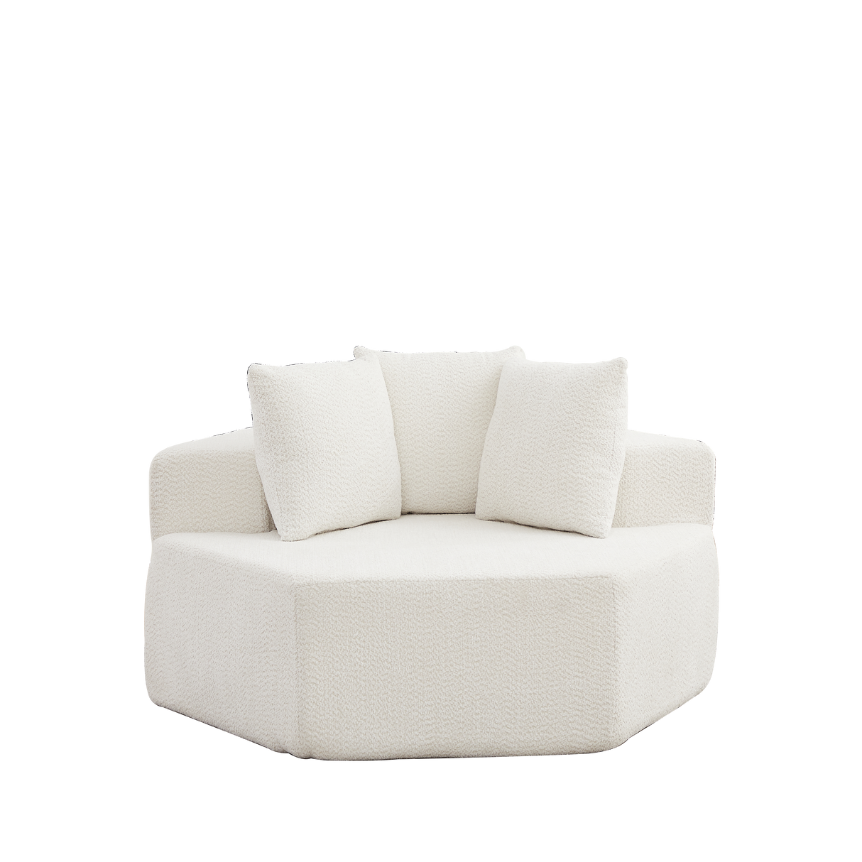 54-Inch Modern-Style Hexagonal Single Lounge Chair