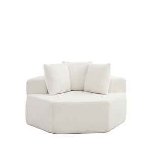 54-Inch Modern-Style Hexagonal Single Lounge Chair