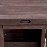 K&K 78.3' Outdoor Kitchen Island with Foldable Grill Table