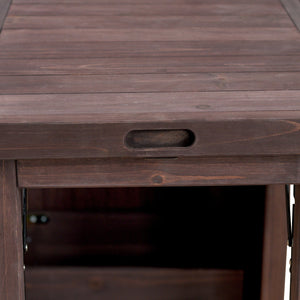 K&K 78.3' Outdoor Kitchen Island with Foldable Grill Table