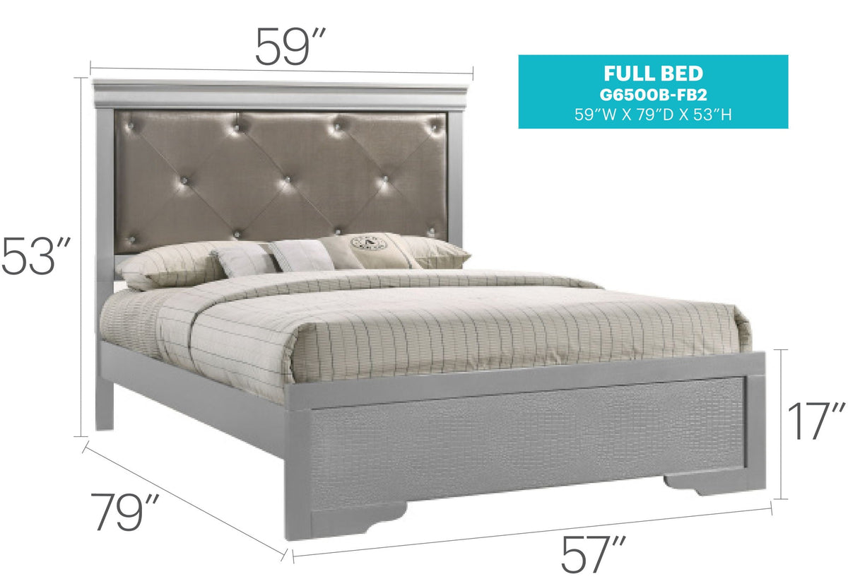 Chic Elegantly Designed Transitional Bed