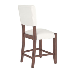 5 Piece Counter Height Dining Set, Bar Table With 4 Upholstered Chairs