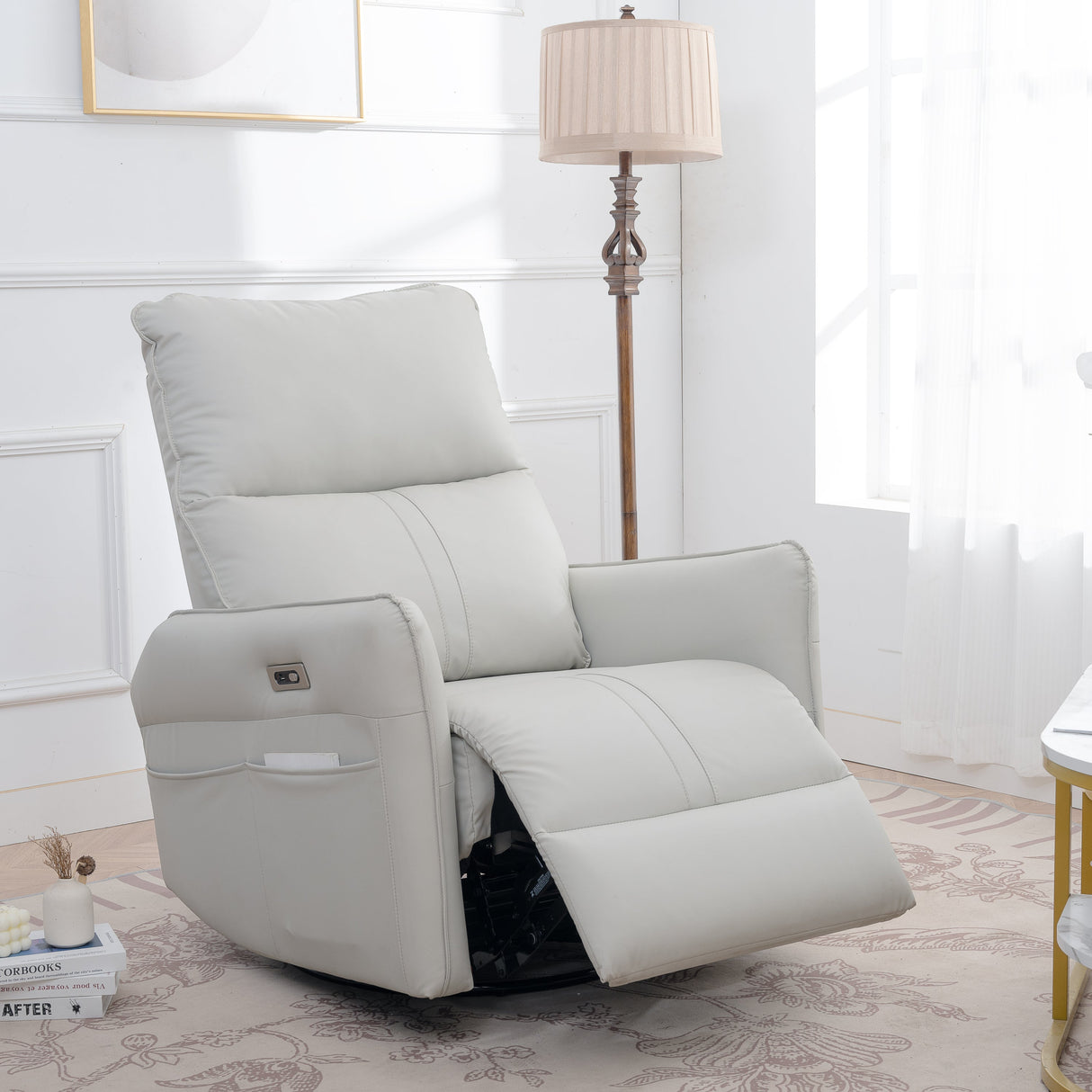 Multi-Motion Swivel Rocking Recliner with USB Charging
