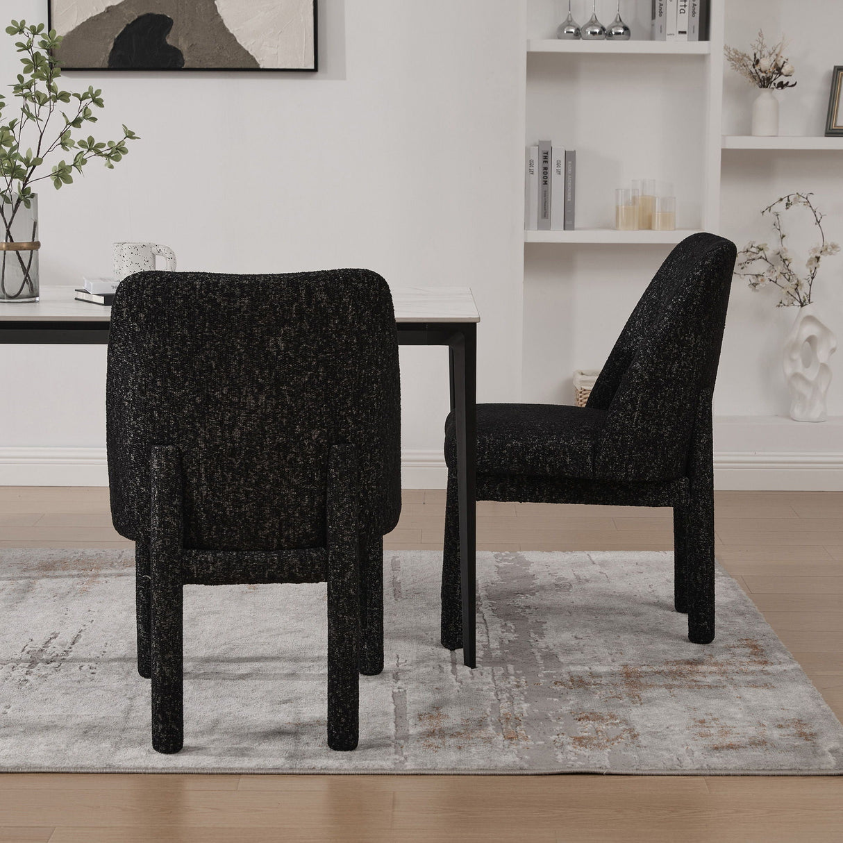 Wide Minimalist Dining Chair