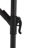 10ft Solar LED Offset Hanging Market Patio Umbrella (Dark Blue)