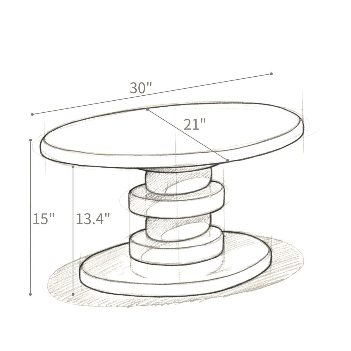 Cobblestone End Table