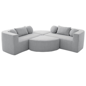 Boneless - Couch Modular Sectional Sofa With Deep Seating And Curved Design
