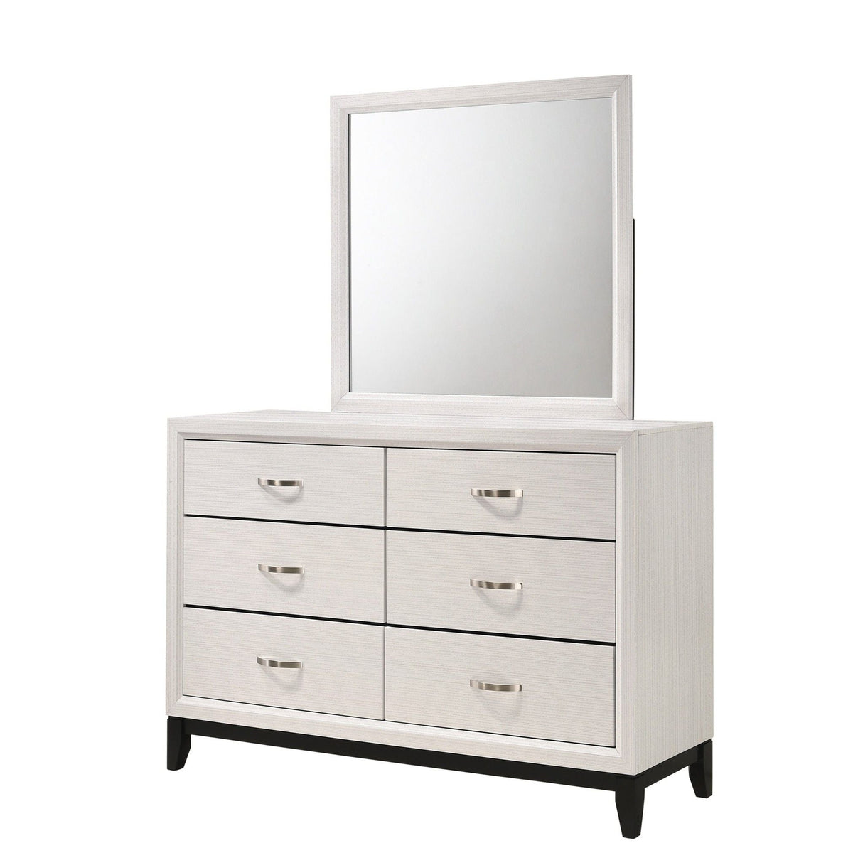 Contemporary 6 Drawer Dresser With Handles