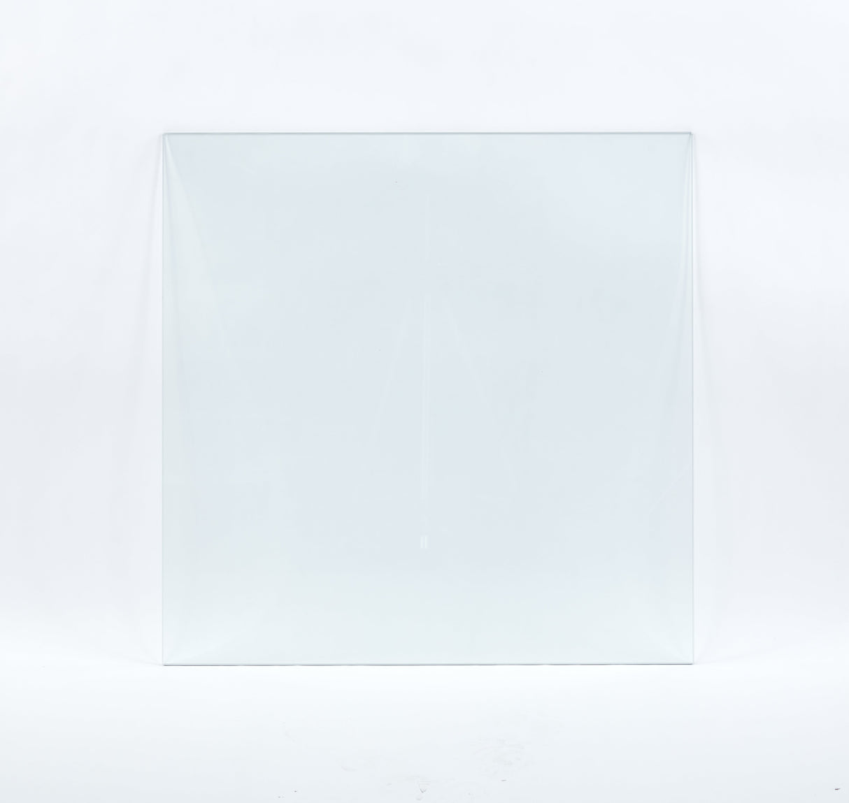 Tempered Clear Glass Top 80CM Square Dining Table