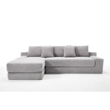 Modern L - Shaped Sectional Couch With Memory Foam