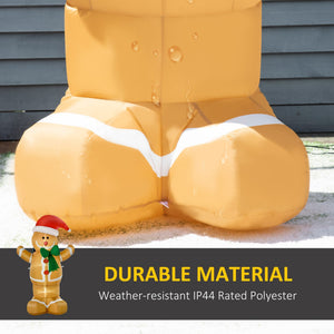 HOMCOM 6ft Christmas Inflatable Gingerbread Man