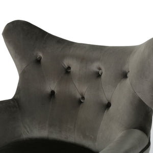 Alyssa - Mid Century Upholstered Arm Chair With Wingback Design