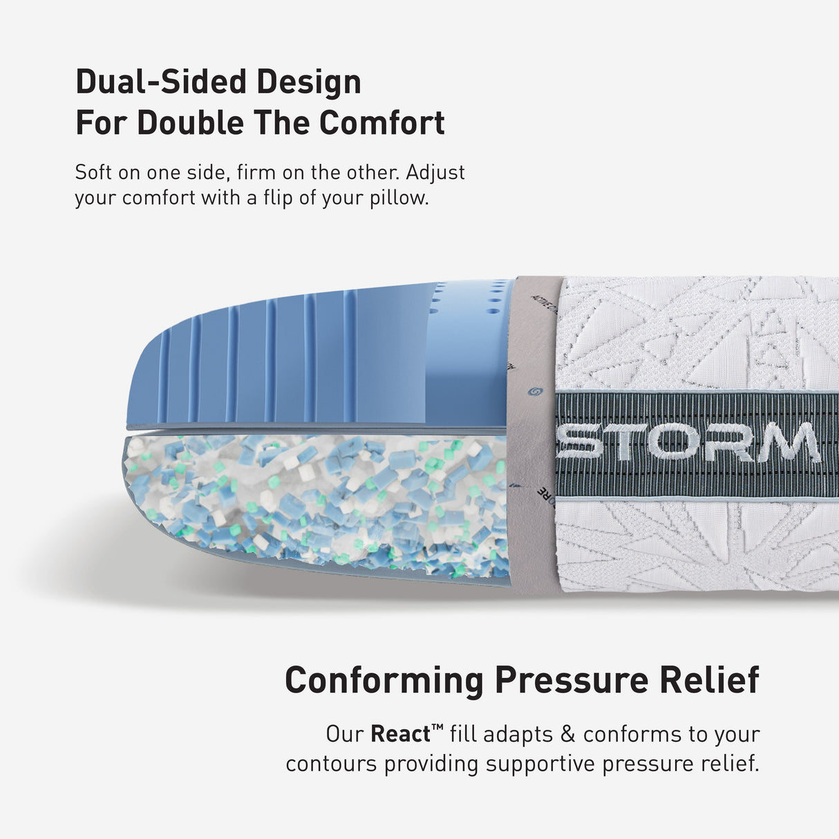 BedGear storm cooling performance pillow