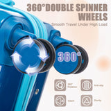 14'/20' 2 pcs/set PC Spinner Wheel Luggage with Gradient Color and Lock