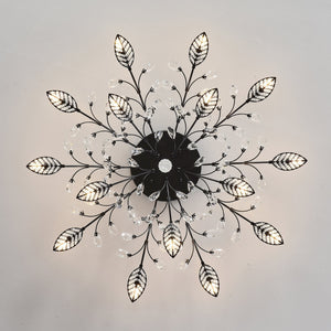 15-Light Chandelier Crystal Ceiling Lamp