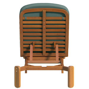 Outdoor Chaise Lounge With Adjustable Backrest
