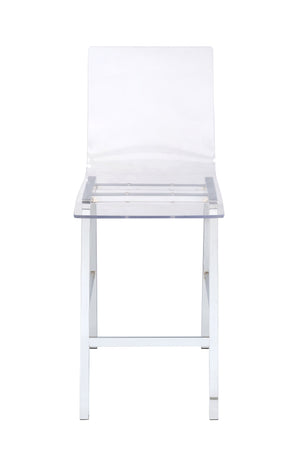 Nadie Clear Acrylic Armless Dining Chair