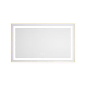 40 x 24 Inch LED Bathroom Mirror With Front And Backlight