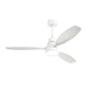 Ceiling Fan with Reversible DC Motor, LED Light & Remote Control - Dark Brown or White