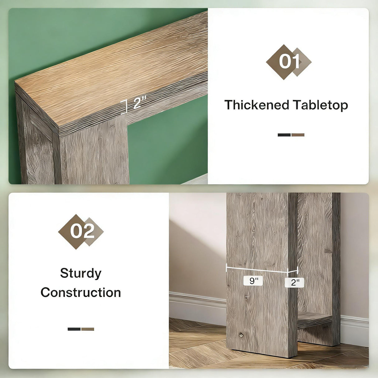 Wood Entryway Table, Console Table, Side Table