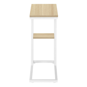 Accent Table, C - Shaped, Marble Look Contemporary & Modern Convenient Design