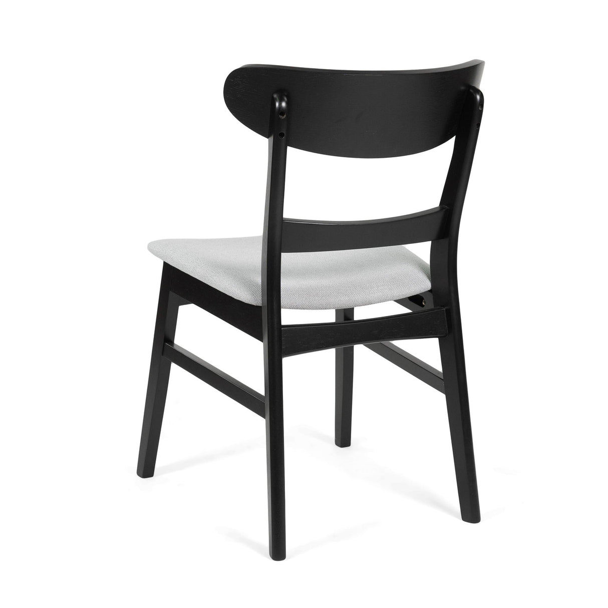 Mid Century Dining Chairs With Cushioned Seats And Wood Frame (Set of 2)