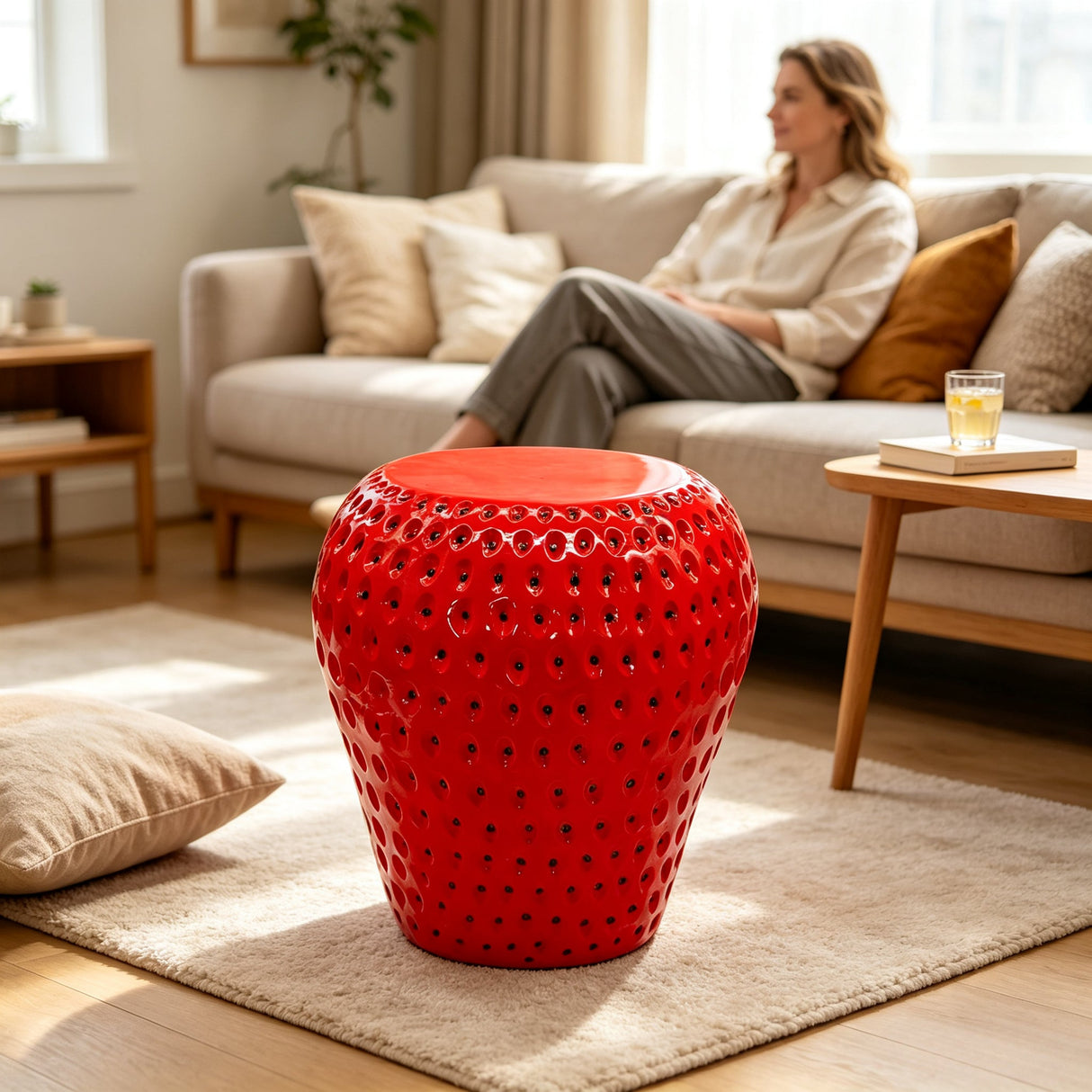 Strawberry Fruit Stool