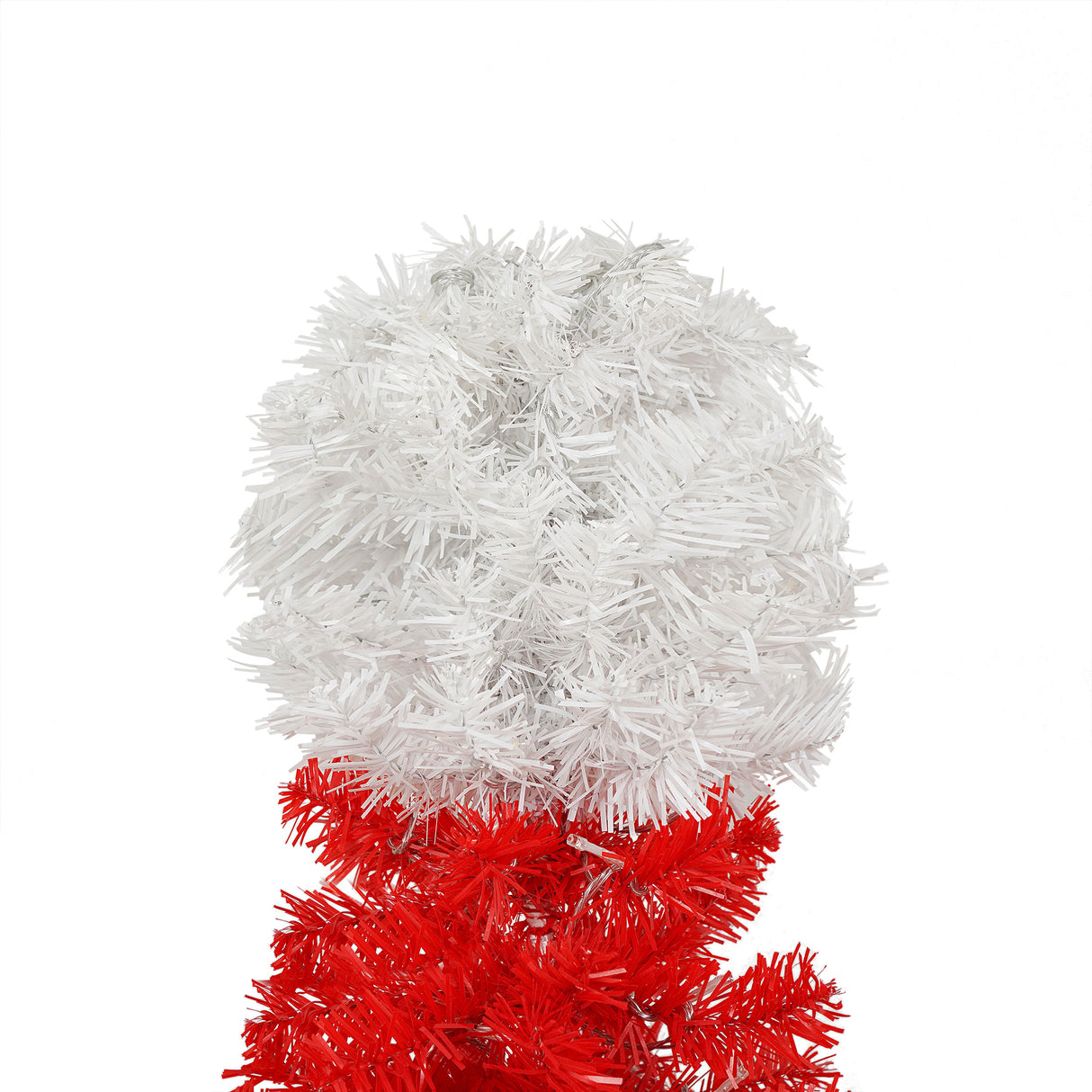 Lighted  Santa Hat Style Christmas Tree Set of 2, 4ft Artificial Tree with Warm White Lights