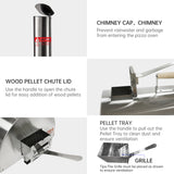 Outdoor Manual Rotating Pizza Oven – Portable Wood-Fired Oven