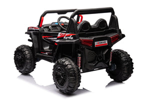 12V7A*1 30W*4 Four-Wheel Drive Seat One Button Start, Forward And Backward, High And Low Speed, Music, Front Light, Power Display, Two Doors Can Open, 2.4G R / C, Seat Belt Four Wheel Absorber