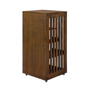 Basia Indoor Rubber Wood Cat Cabinet