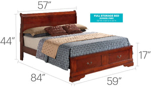 Upholstered Panel Sleigh Bed Design
