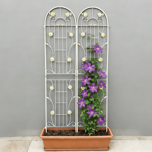 2 Pack Metal Garden Trellis 86.7" x 19.7"