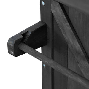 K&K Outdoor Kitchen Island with Rolling Bar Cart and Storage Cabinet