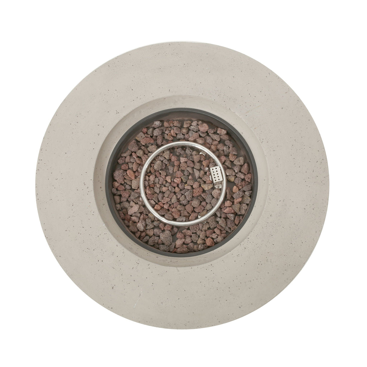 Modern Lightweight Concrete Outdoor Circular Fire Pit 50, 000 Btu