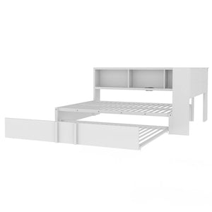 Daybed With Trundle, Storage Cabinets And USB Ports