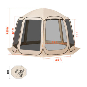12 x 11 ft Screen House Tent