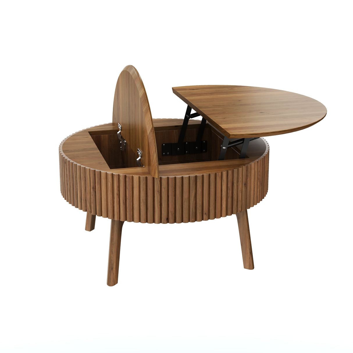 Modern Round Lift-Top Coffee Table