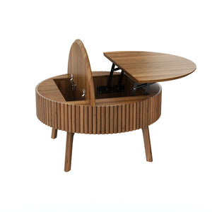 Modern Round Lift-Top Coffee Table