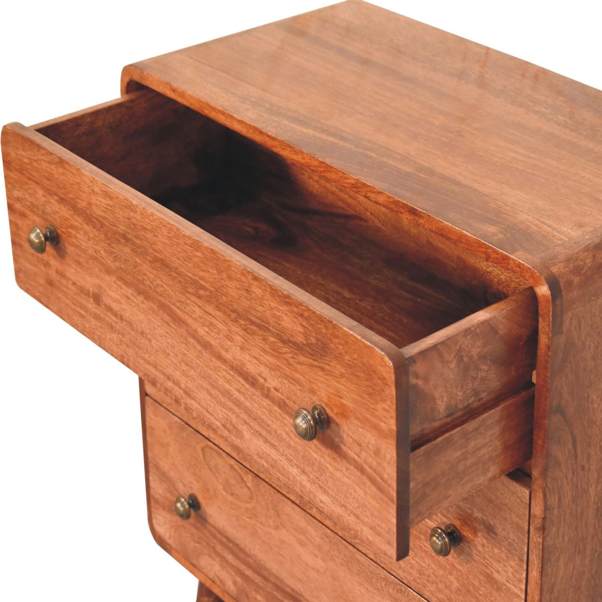 Solid Wood Curved Honey Dresser
