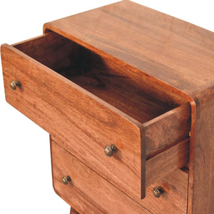 Solid Wood Curved Honey Dresser