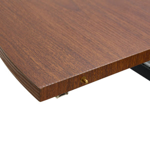 Extendable Round Dining Table - Walnut