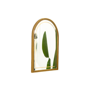 20'' Avri Mirror in Golden Beaded Retro Style