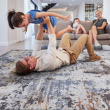 NAAR MARFI Collection Abstract Non-Shedding and Stain Resistant Area Rug