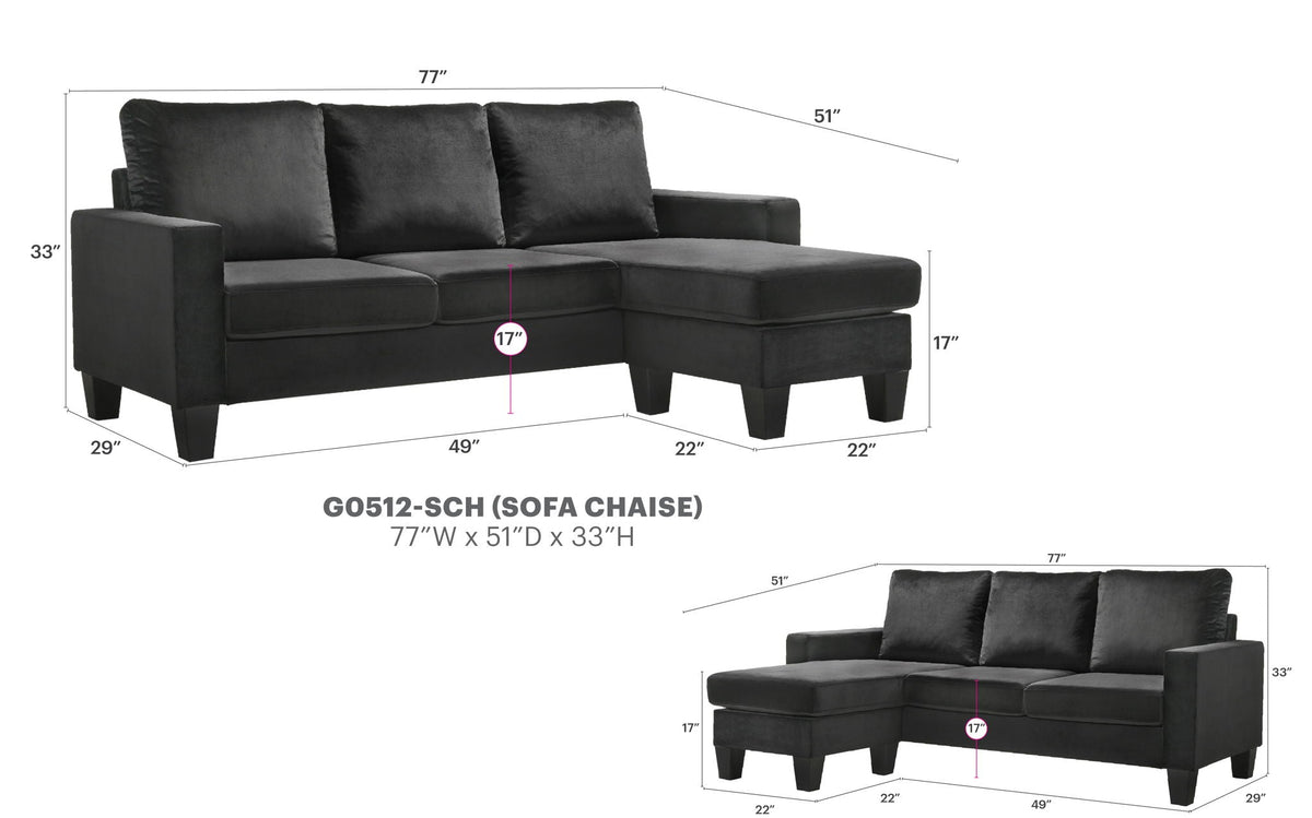 Jessica - Sofa Chaise