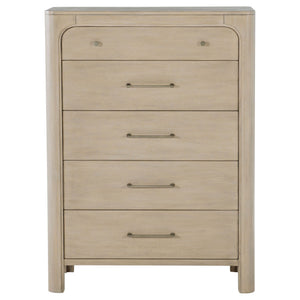 Solano 5-drawer Bedroom Chest of Drawers Weathered Mango