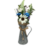 Daisy Flower in Metal Watering Can - 18" -