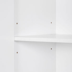 Modern Bathroom Storage Cabinet With Two Laundry Baskets, One Drawer, Adjustable Shelf